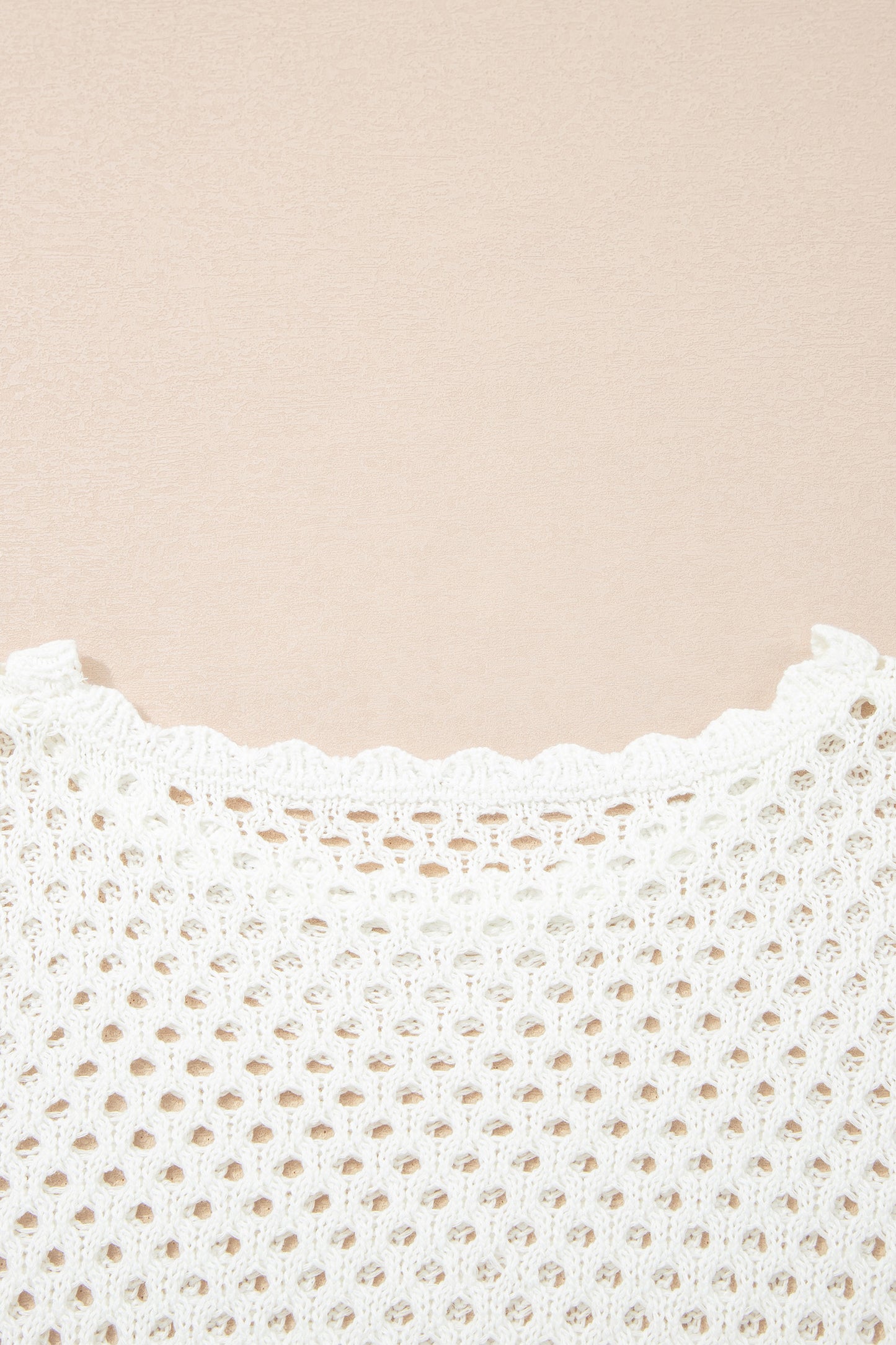 Joy Eyelet Scalloped Trim Bell Sleeve
