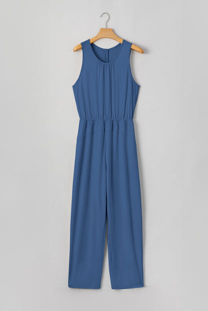 Sabrina Barrel Leg Sleeveless Jumpsuit
