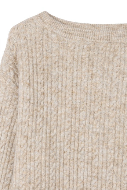 Oversize Cableknit Sweater