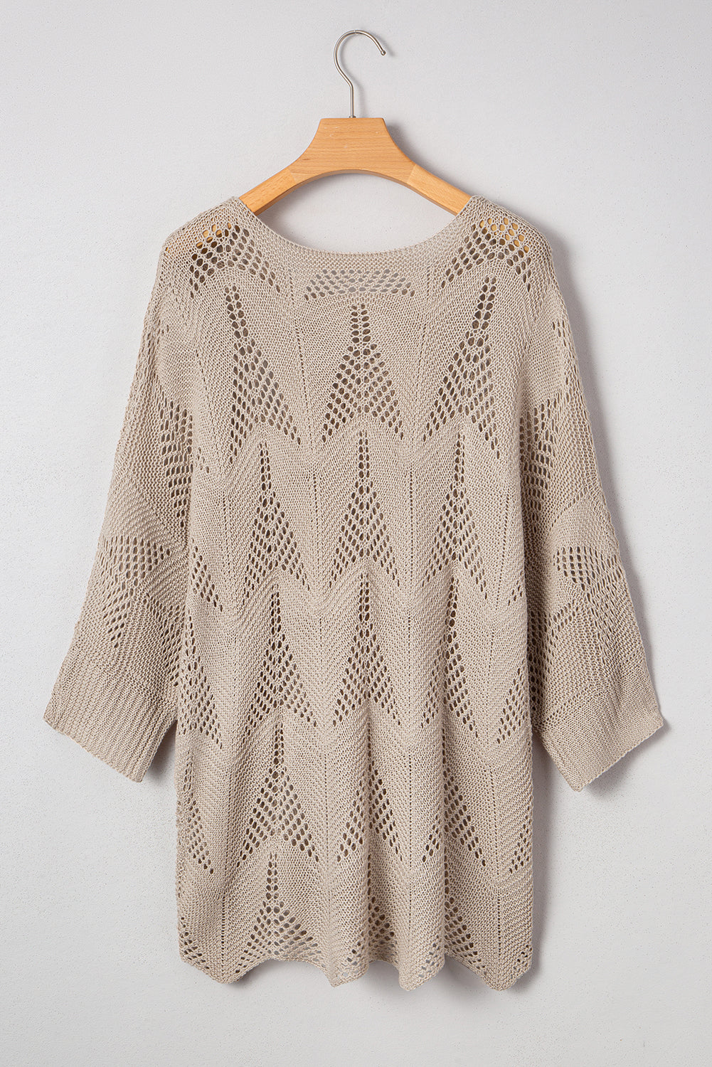 Angelina Crochet Half Sleeve Slouchy Sweater