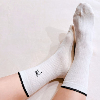 Simply Bow Socks Set Of 2