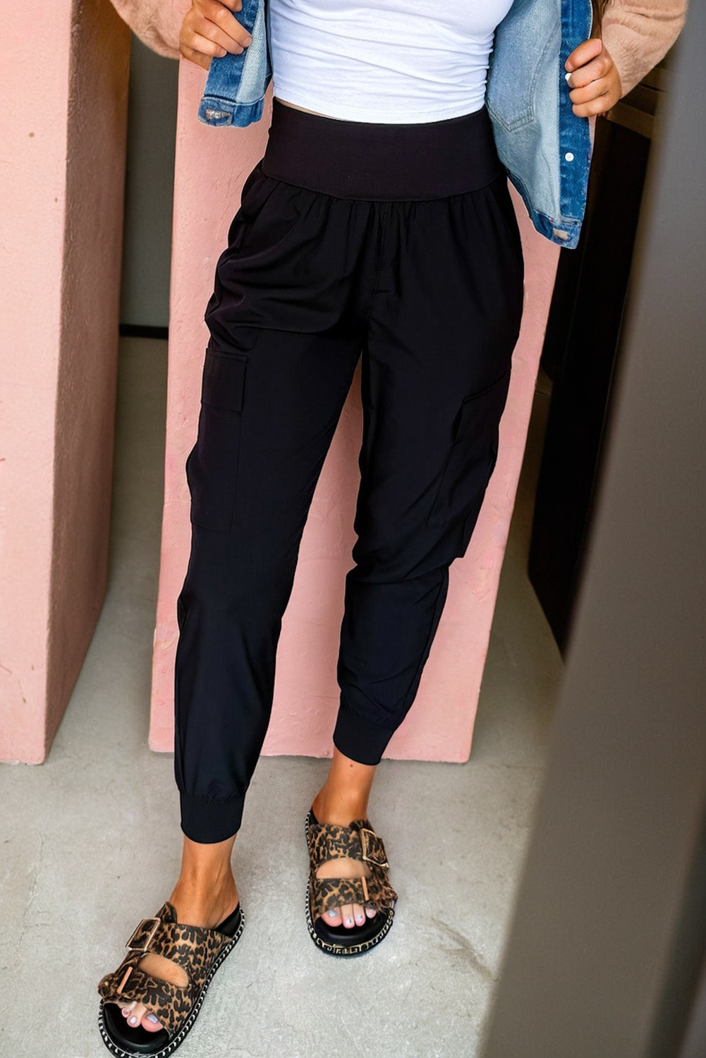 Denise High Waisted Cargo Jogger