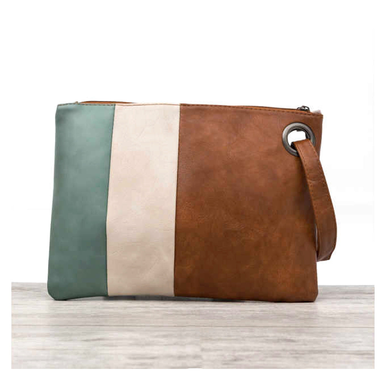 Hudson Color Block Clutch