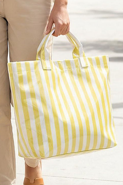 Glossy Summer Beach Vinyl Large Tote Bag