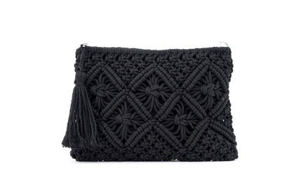Darling Macrame Tassel Clutch