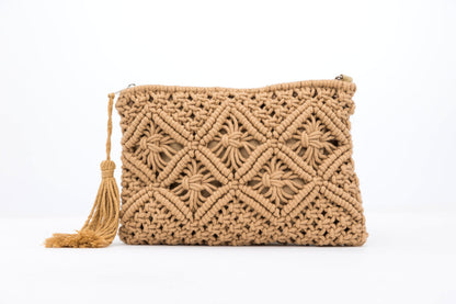 Darling Macrame Tassel Clutch