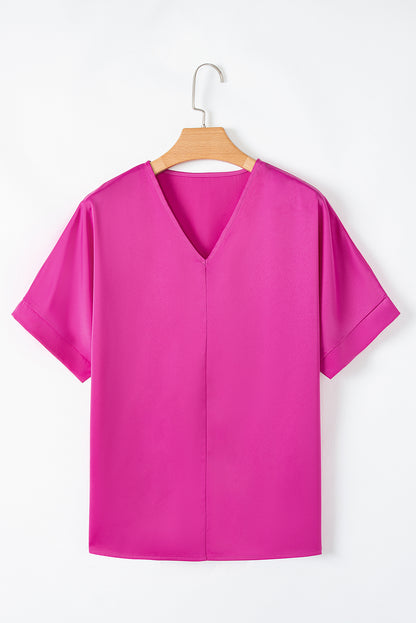 Regina V Neck Dolman Sleeve Blouse