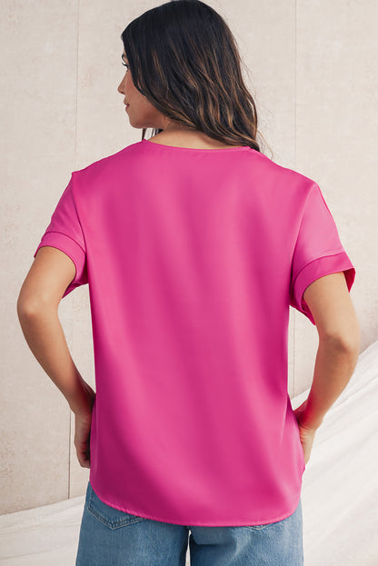 Regina V Neck Dolman Sleeve Blouse