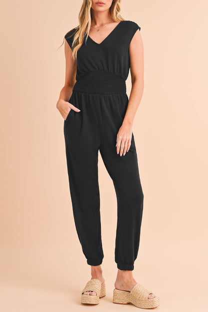 Carissa Cap Sleeve Jumpsuit
