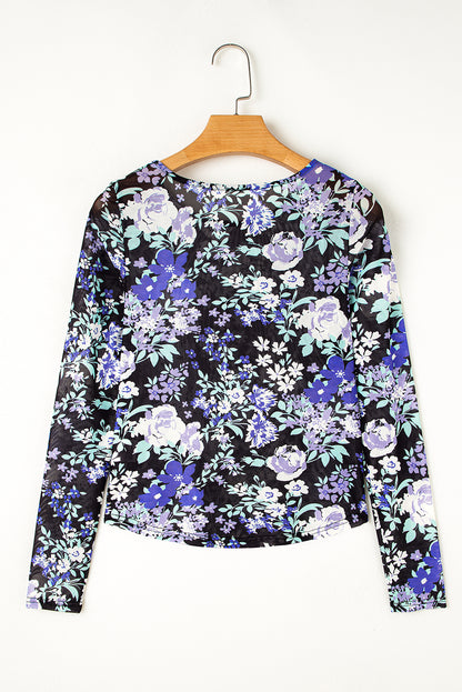 Garden Mesh Long Sleeve Top