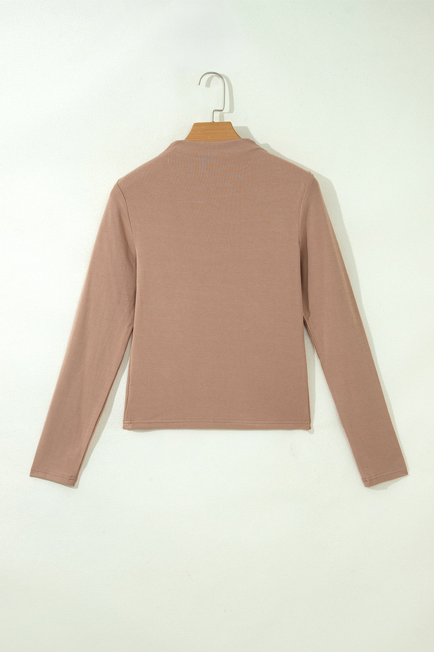 Elena Mock Neck Long Sleeve Fitted Top