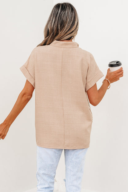 Serena Crochet Accent Summer Blouse