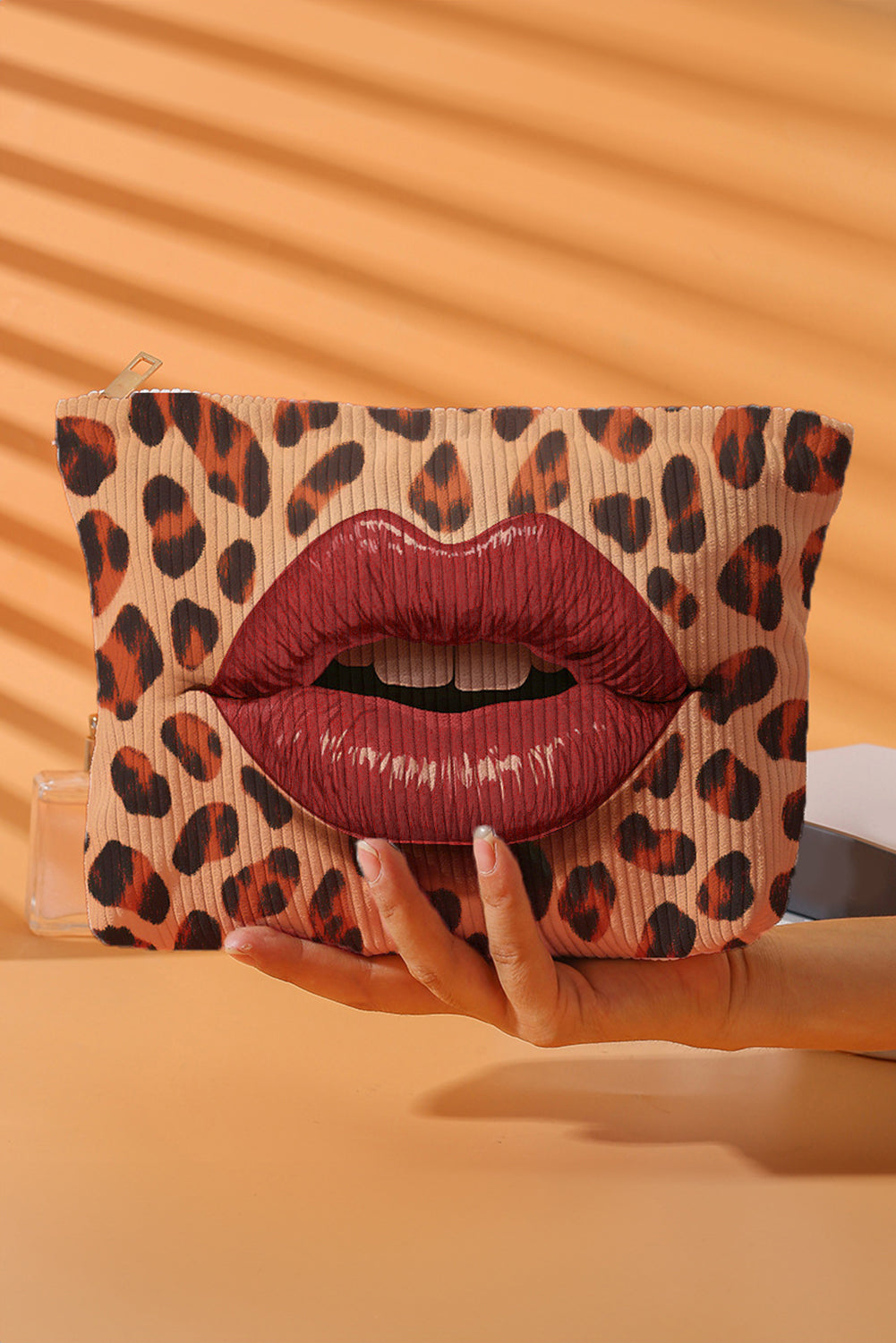 Leopard Lips Makeup Bag