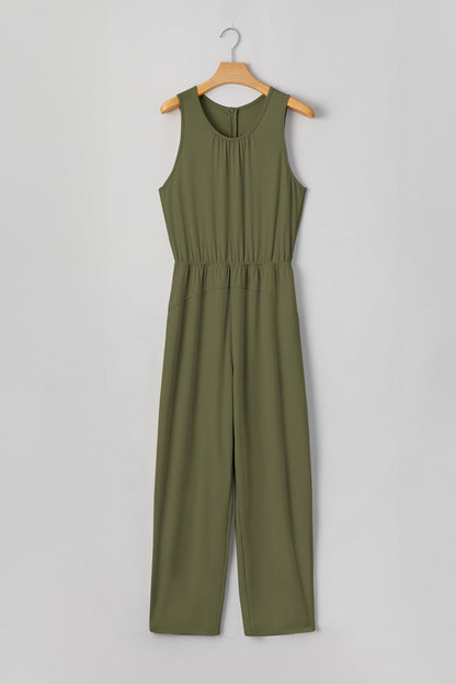 Sabrina Barrel Leg Sleeveless Jumpsuit