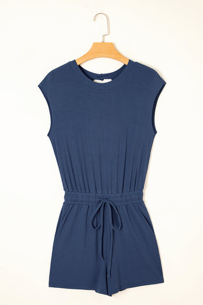 Victoria Drawstring Waist Romper