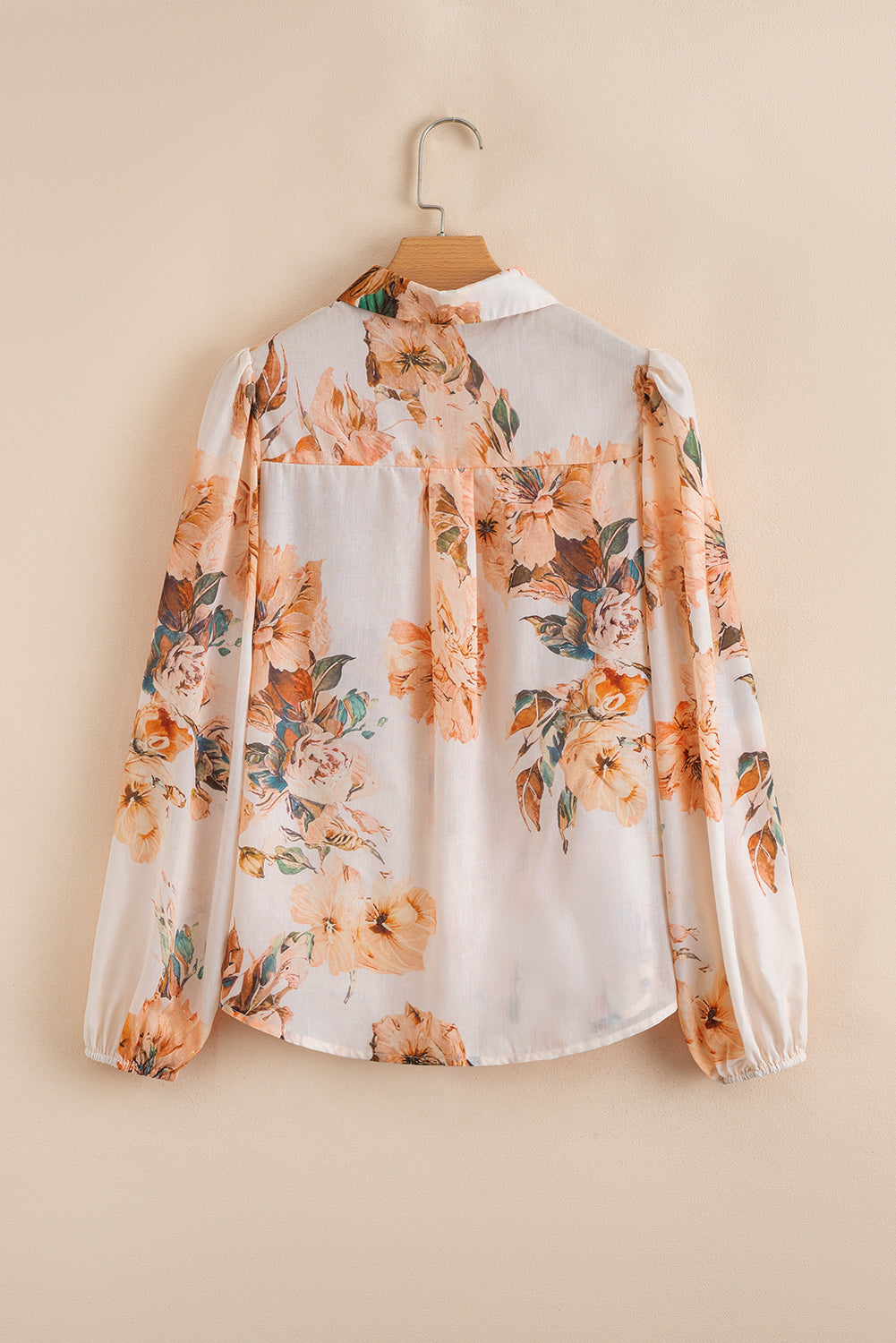 Falling In Love Floral Puff Sleeve Blouse