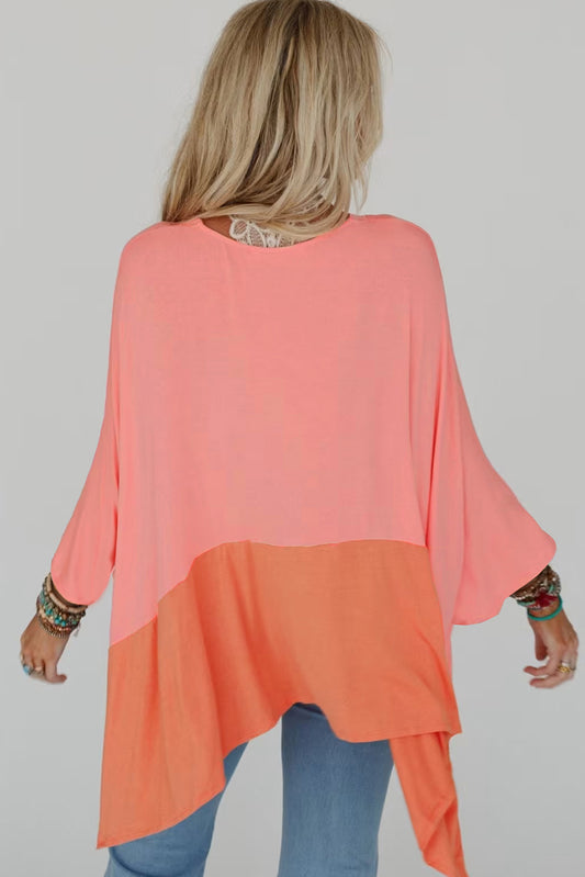 Maggie Colorblock Poncho Top