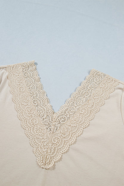 Kendra Lace Trim Top