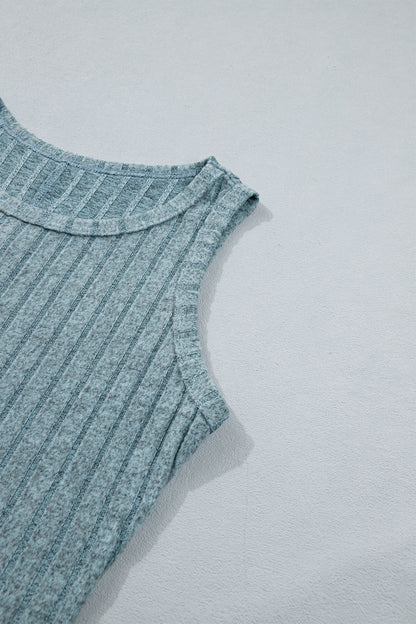 Sandy Mineral Wash Ribbed Tank Top