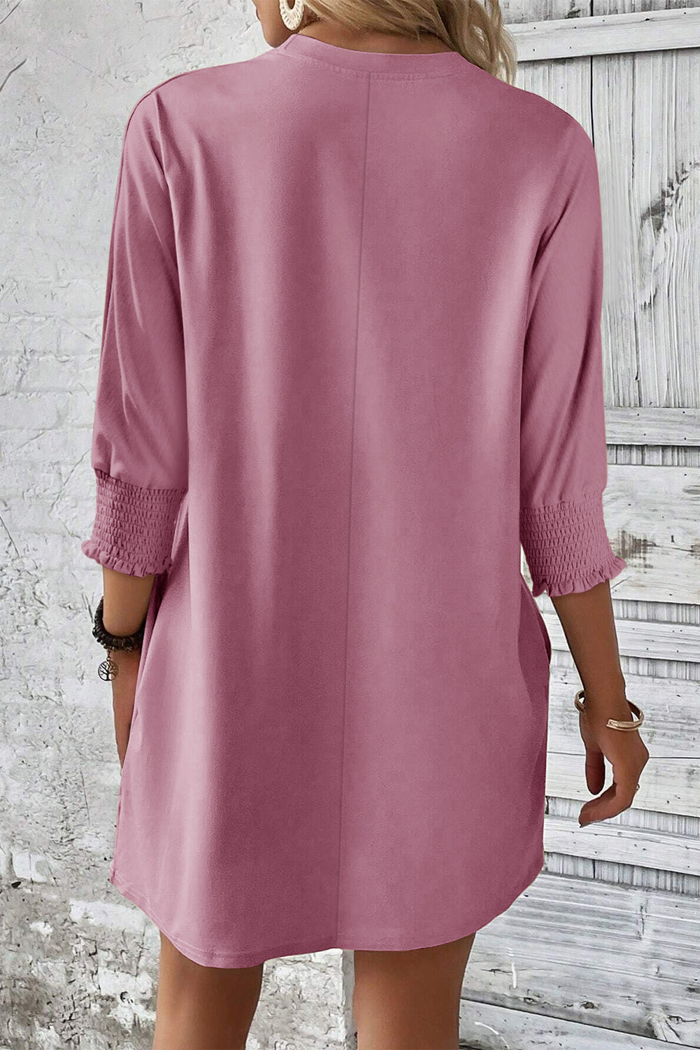 Jasmine Casual 3/4 Sleeve Mini Dress