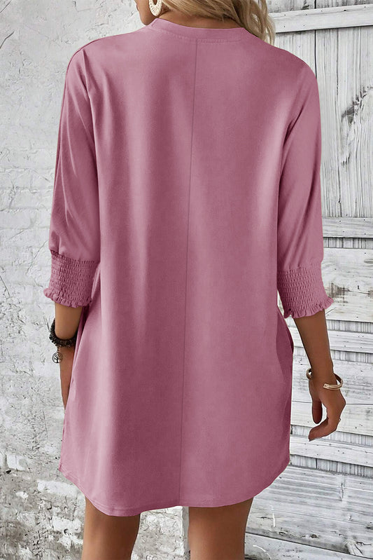 Jasmine Casual 3/4 Sleeve Mini Dress