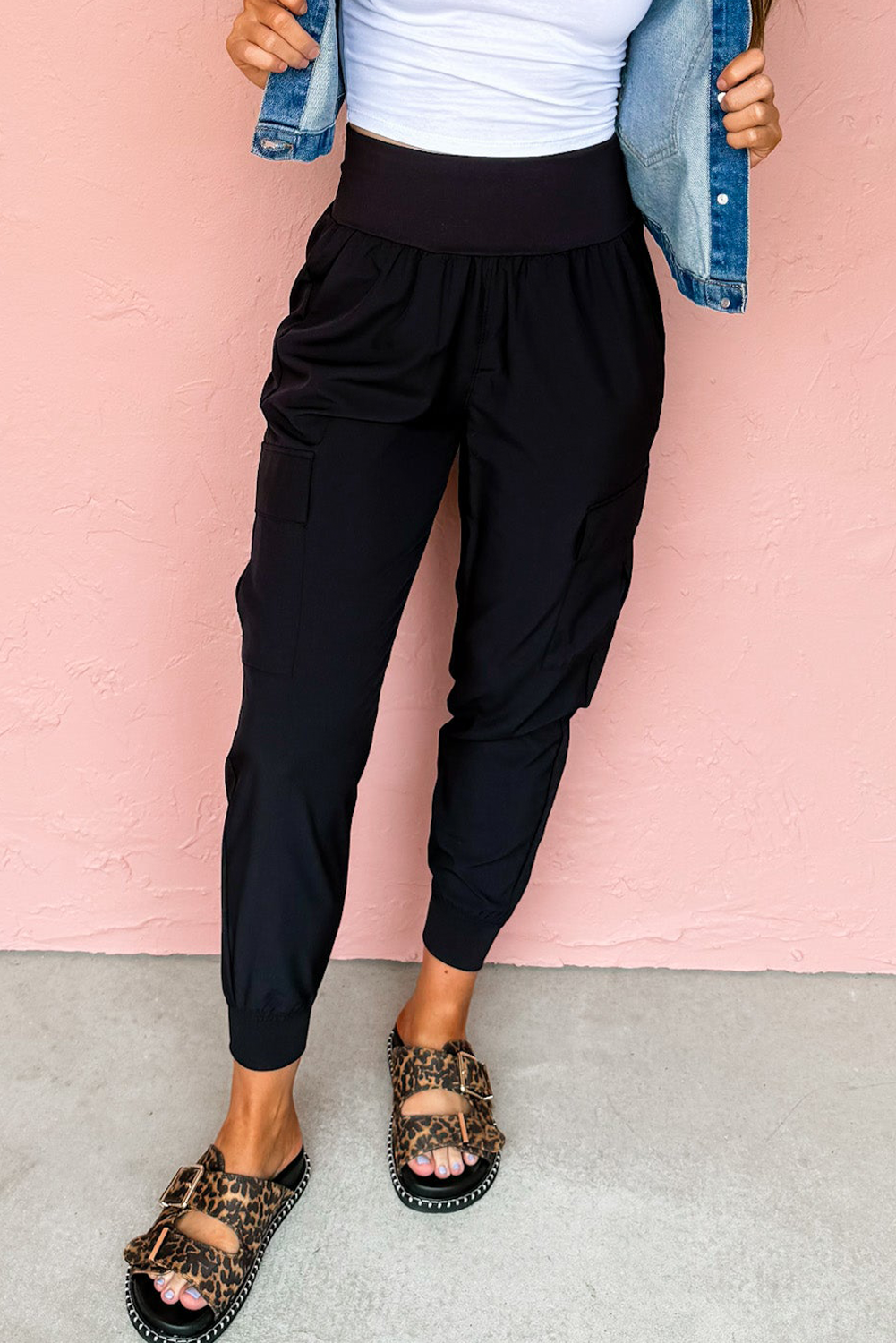 Denise High Waisted Cargo Jogger