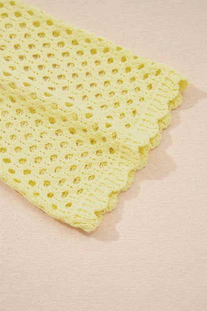 Joy Eyelet Scalloped Trim Bell Sleeve