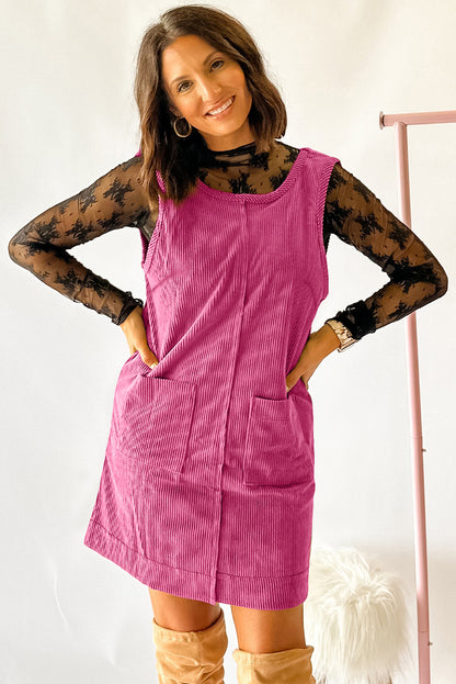 Eve Corduroy Sleeveless Mini Dress
