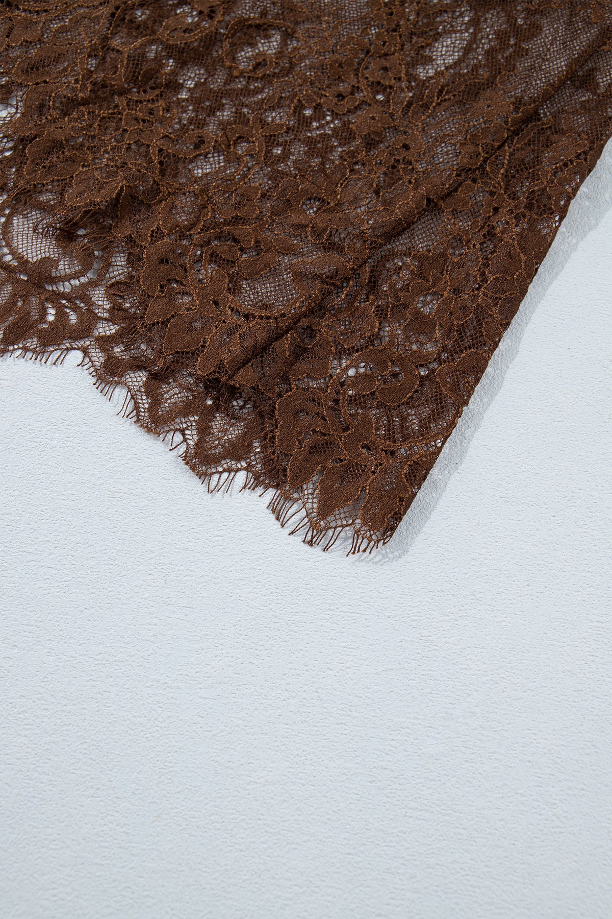 Alyssa Dark Brown Lace Skirt