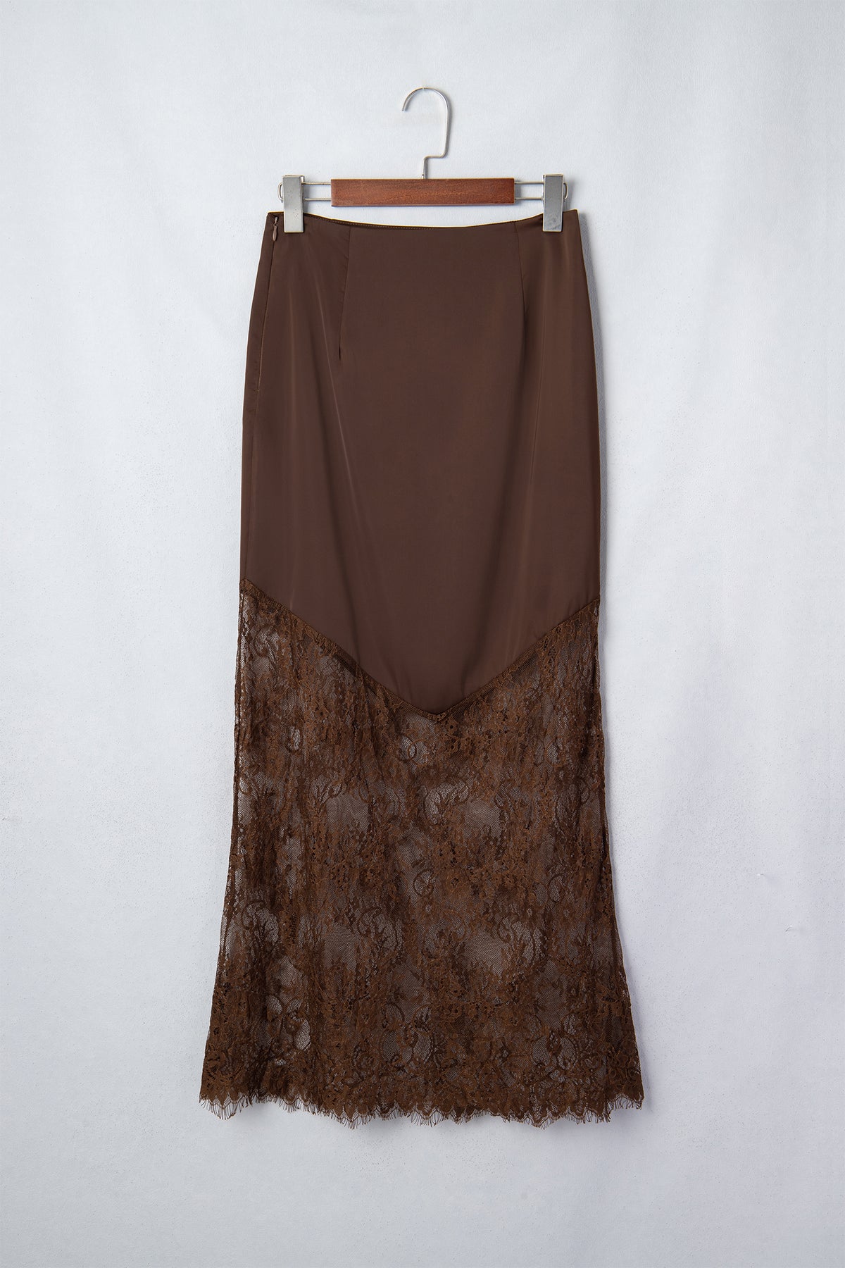 Alyssa Dark Brown Lace Skirt