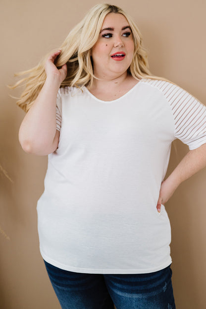 Curvy Carolina Raglan Sleeve Top