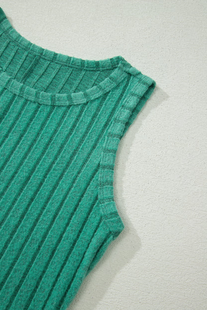 Sandy Mineral Wash Ribbed Tank Top