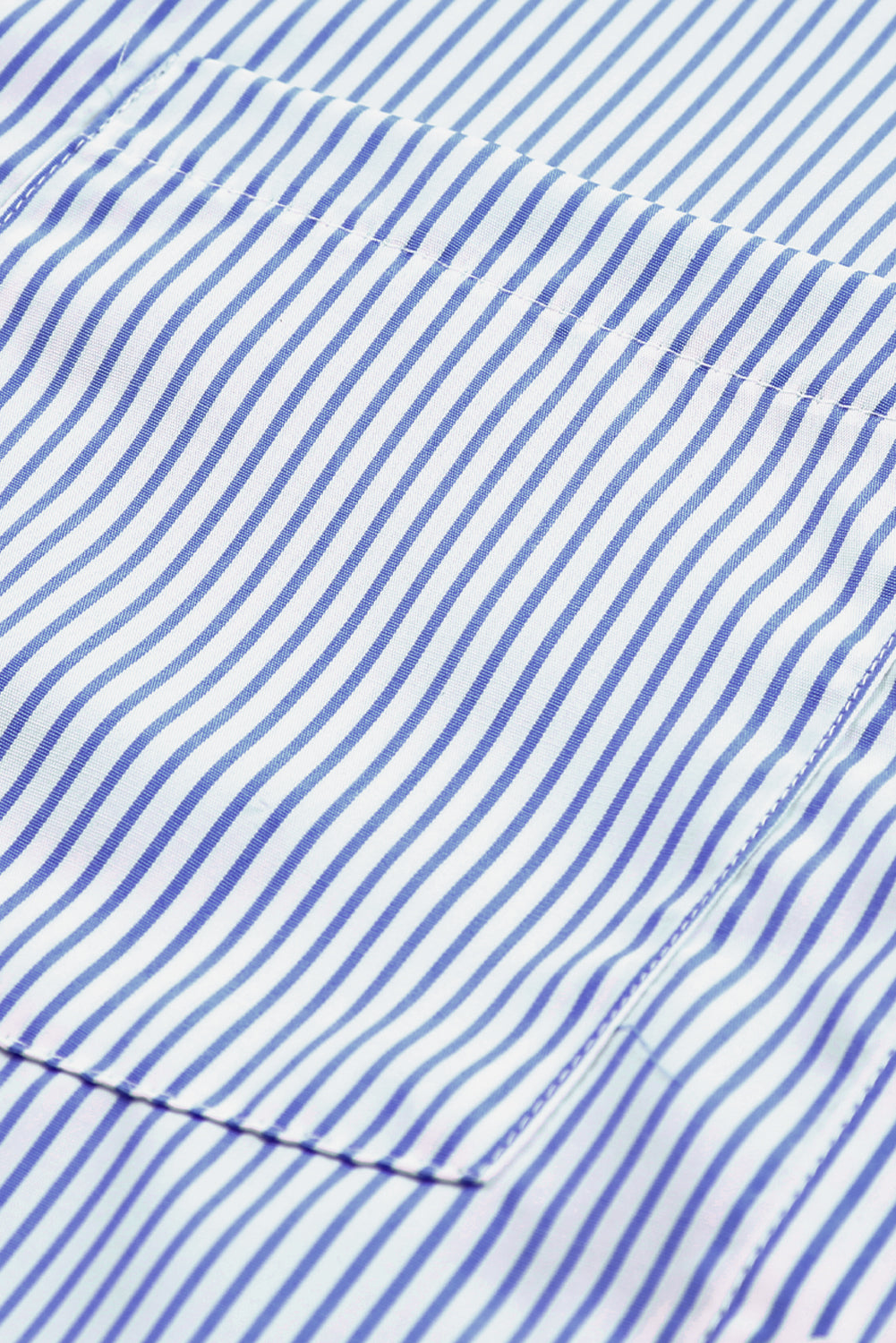 Sagamore Buttoned Striped Shirred Cuff Blouse