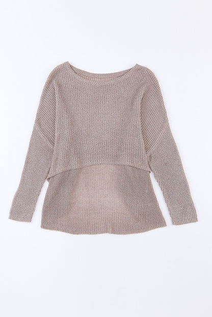 Cole Slouchy Dolman Sleeve Hi-Lo Sweater