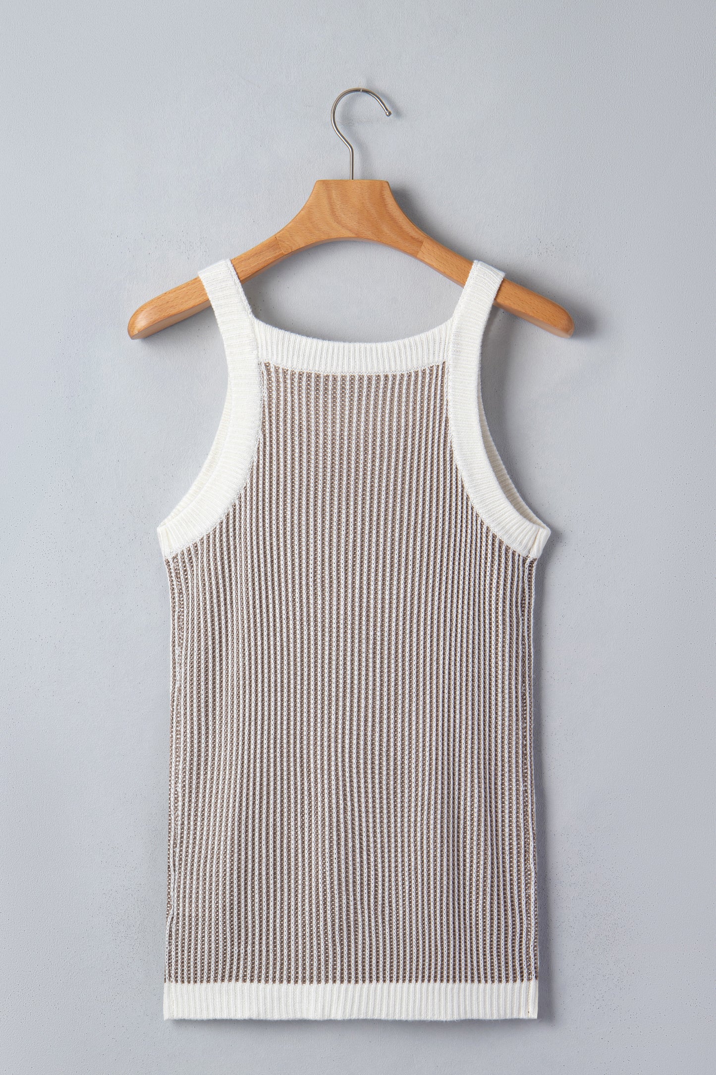 Alana Constrast Trim Ribbed Knit Tank