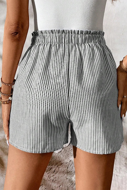 Riverfront Pinstripe Drawstring Shorts