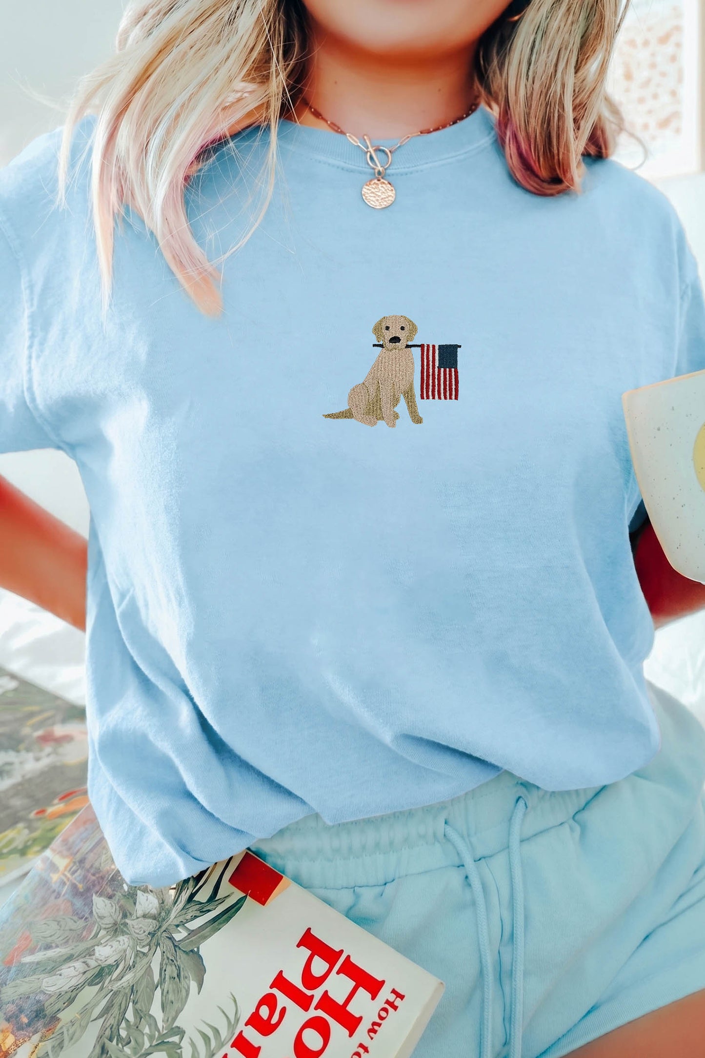 Americana Embroidered Graphic T Shirt