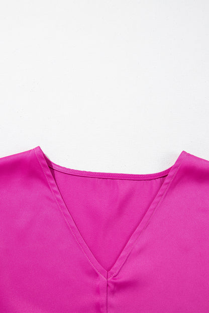 Regina V Neck Dolman Sleeve Blouse