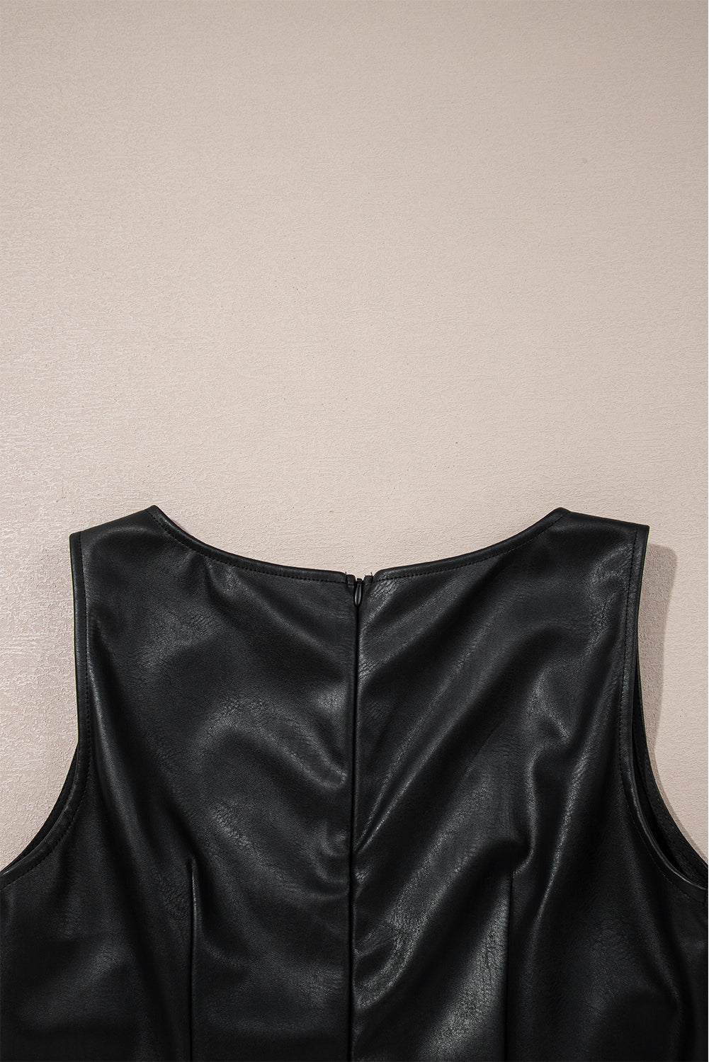 Anniversary Faux Leather Mini Dress