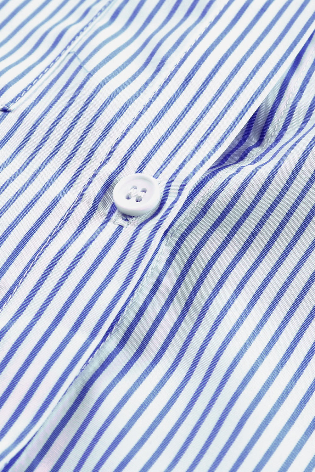 Sagamore Buttoned Striped Shirred Cuff Blouse