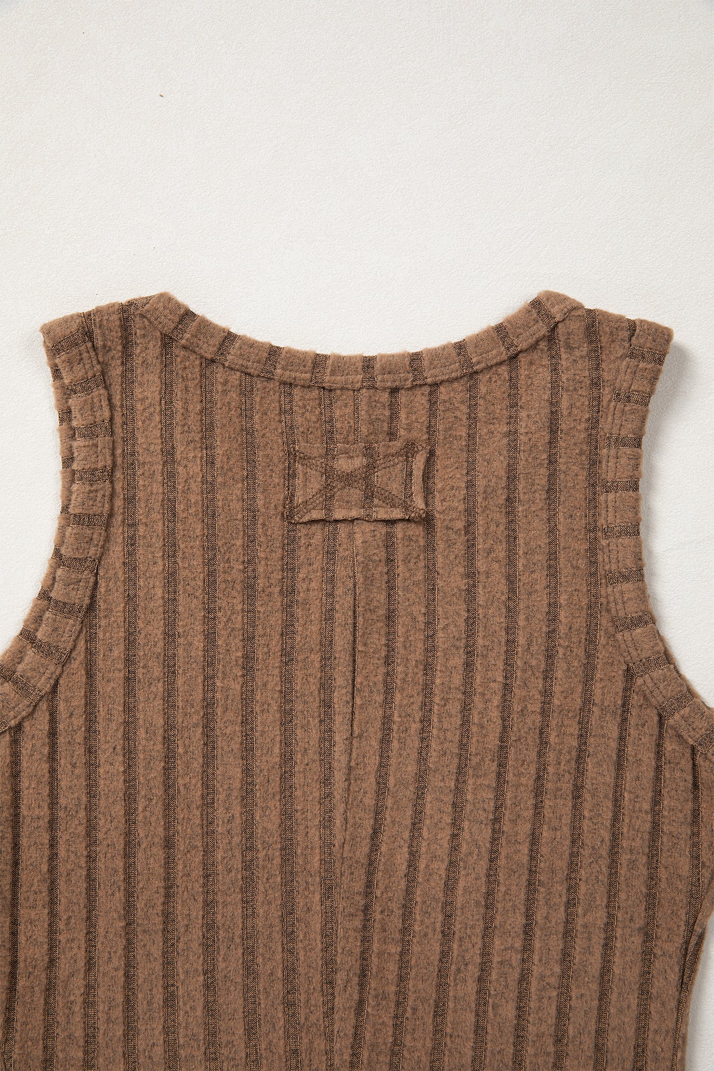 Sandy Mineral Wash Ribbed Tank Top