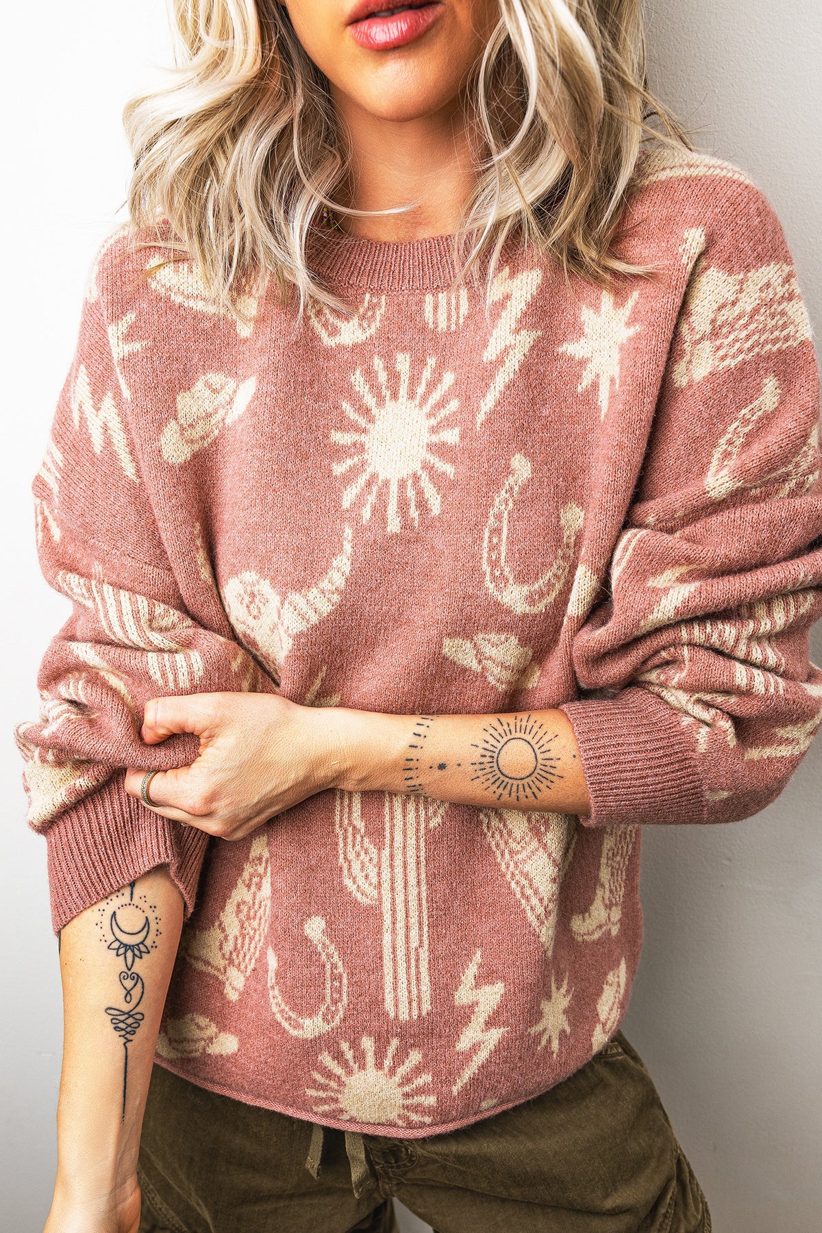Desert Vibes Drop Sleeve Sweater
