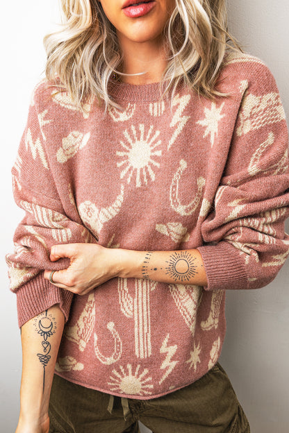 Desert Vibes Drop Sleeve Sweater