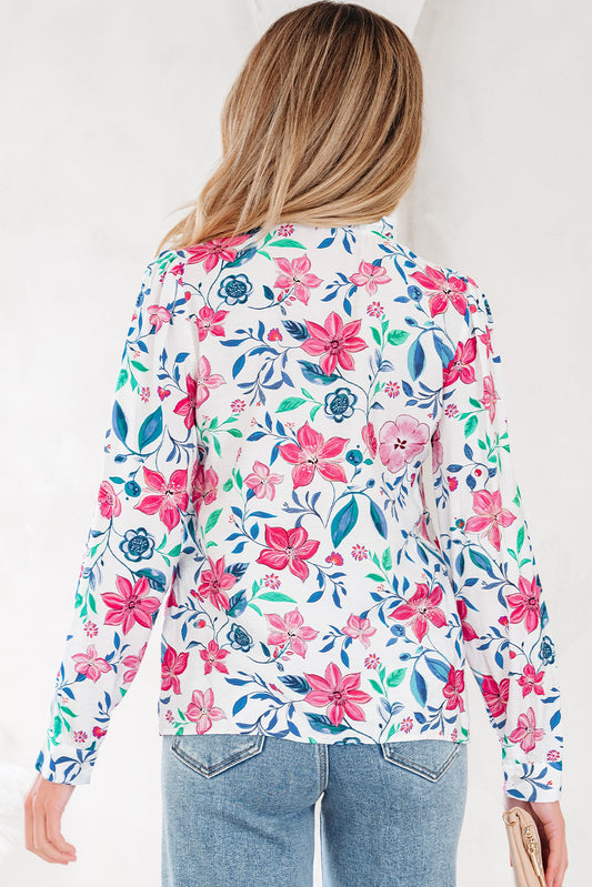 Dreamy Floral Button Down Blouse