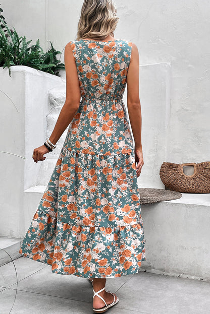 Josefina Floral Sleeveless Maxi Dress