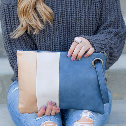Hudson Color Block Clutch