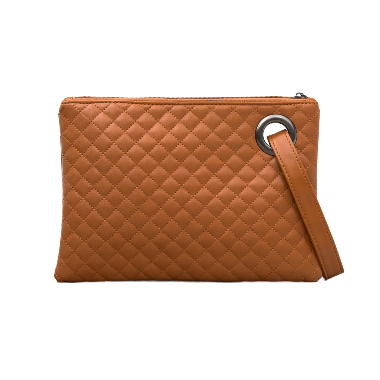 Laura Quilted Wristlet Clutch