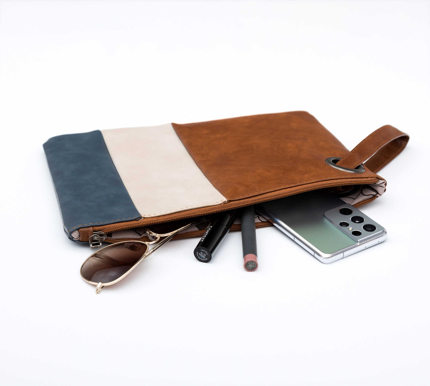 Hudson Color Block Clutch