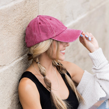Janice Washed Ball Cap
