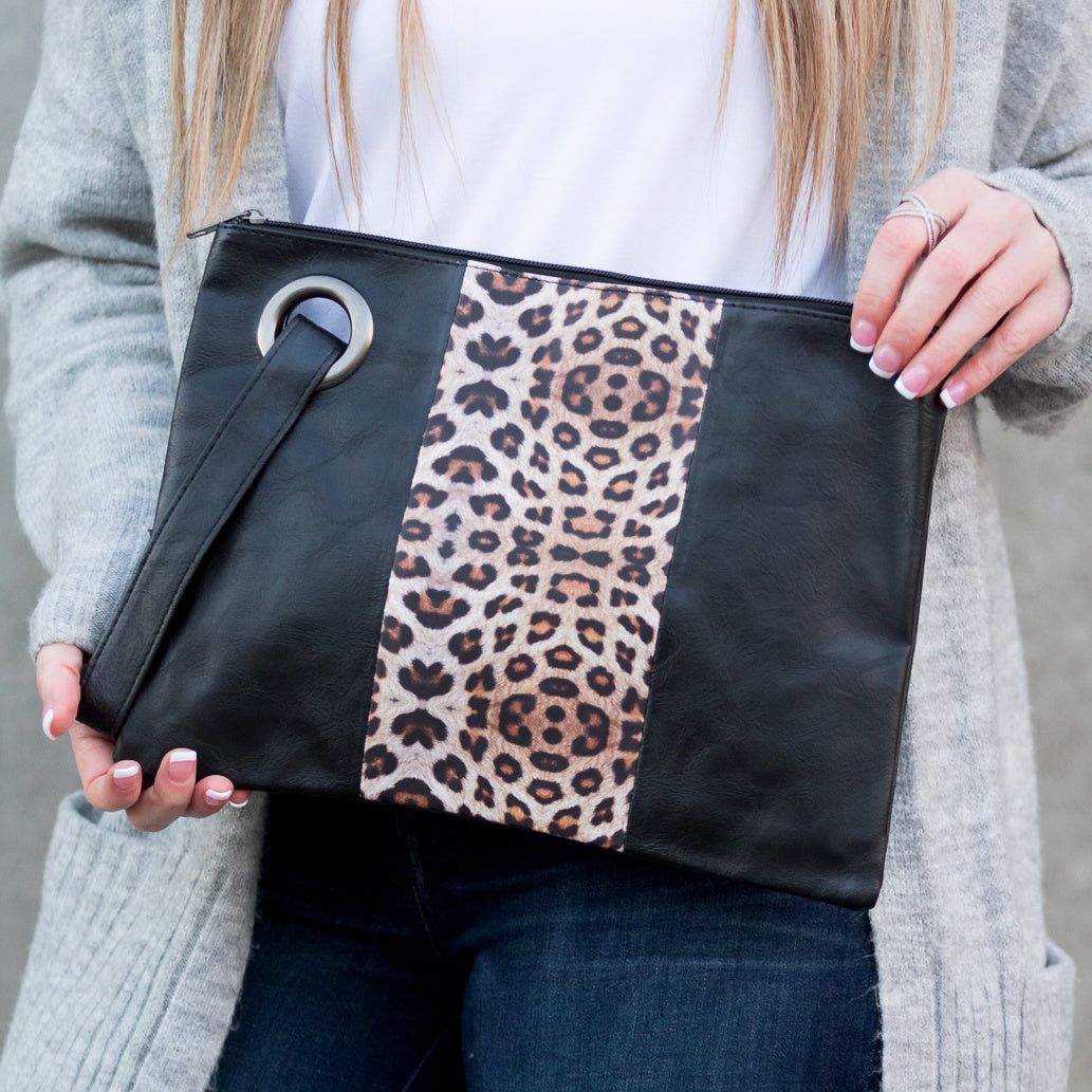 Wild Side Cheetah Wristlet Clutch